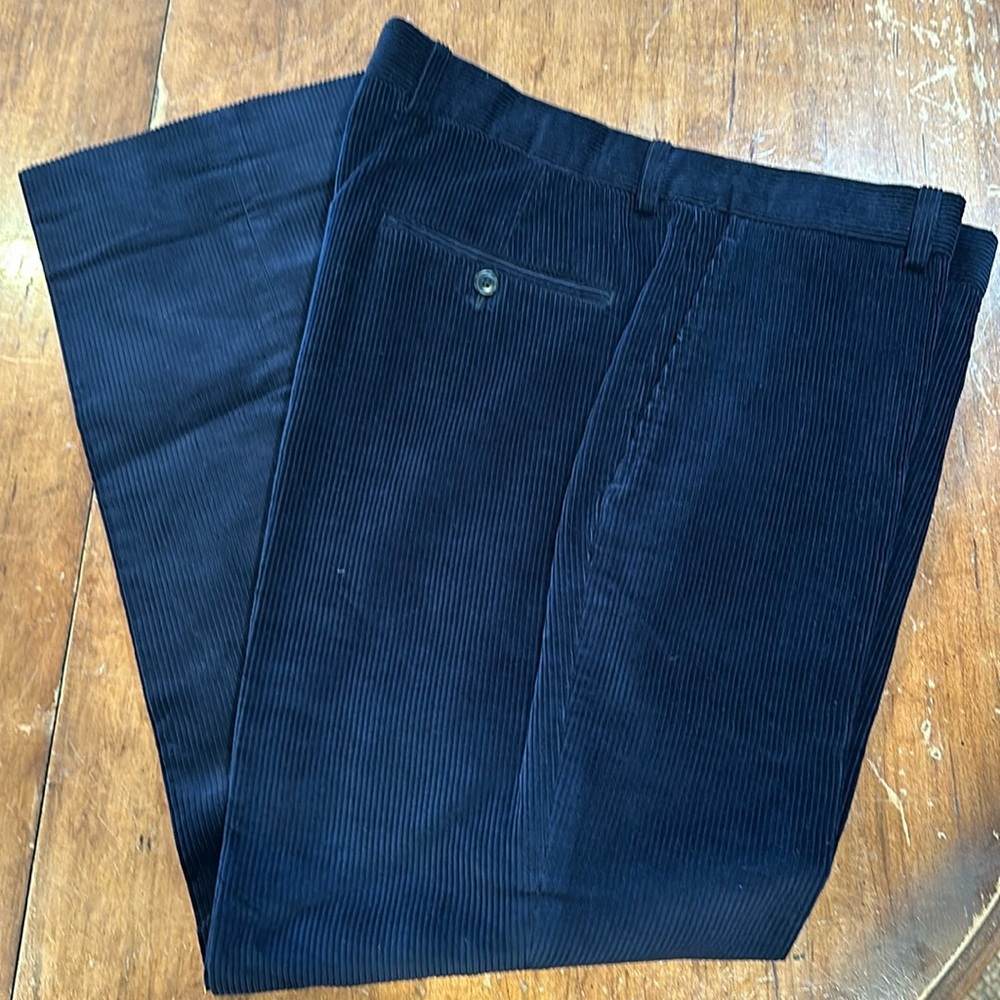 Ralph Lauren purple label dark navy corduroy pants